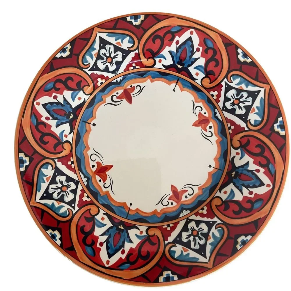 Pier 1 Imports Karina Tile Handcrafted‎ Earthenware Moroccan Design 11